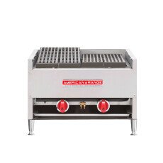 48" Gas Lava Rock Charbroiler 140,000 BTU NG/LP American Range AECB-44-NG-V