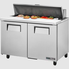60" 2 Door Sandwich/Salad Prep Refrigerator True TSSU-60-16-HC-V
