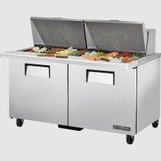 60" Mega-Top Sandwich/Salad Prep Refrigerator True TSSU-60-24M-B-ST-HC-V