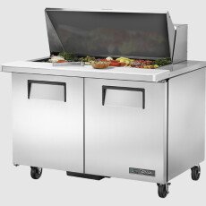 48" Mega-Top Sandwich/Salad Prep Refrigerator True TSSU-48-18M-B-HC-V