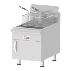 30 lb Commercial Countertop Natural Gas Fryer 53,000 BTU Omcan 43088