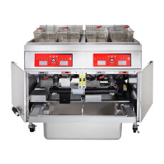 50 lb Commercial ER Series Freestanding Electric Deep Fryer 208V Vulcan 3ER50CF