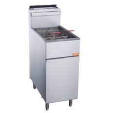 50 lbs. Capacity Gas Deep Fryer, NG or LP 120,000 BTU Brika BFR-50