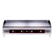 48" Countertop Commercial Stainless Steel Electric Griddle Omcan 48602