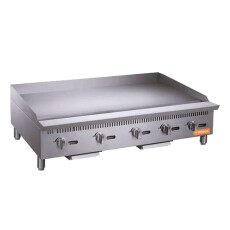 60" Gas Griddle Flat Top, NG or LP 150,000 BTU Brika BMG-60