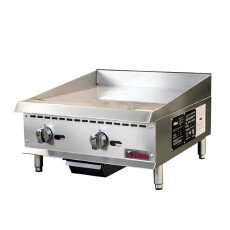 24" Natural Gas Griddle With Thermostatic Control - 60,000 BTU Ikon ITG-24