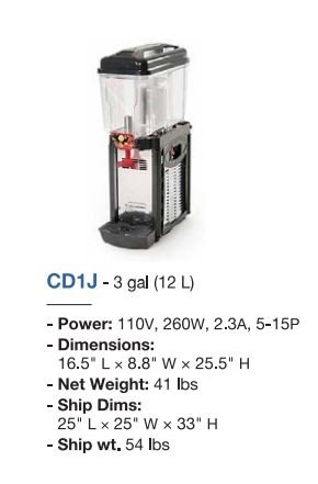Juice Dispenser Commercial Beverage CD1J-V